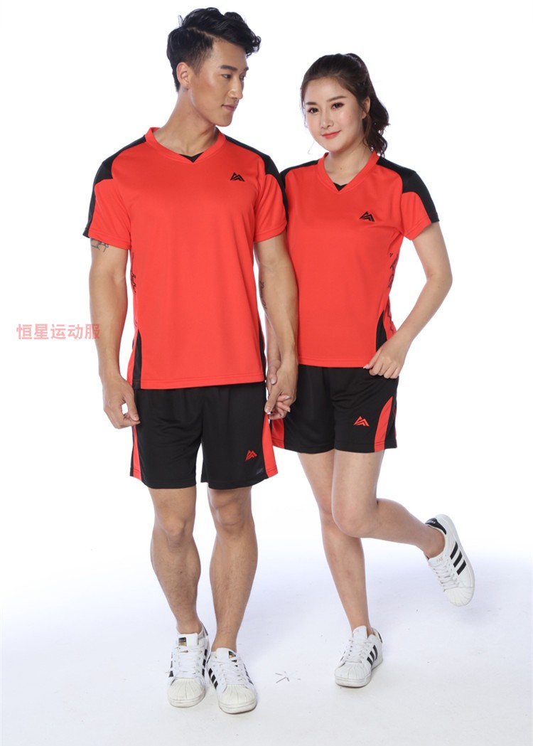 Air bóng chuyền phù hợp với nam giới và phụ nữ ngắn tay áo phù hợp với nhanh chóng làm khô mồ hôi thấm thể thao quần áo sinh viên để in trường thi đấu đồng phục đội lưới bóng chuyền báo giá