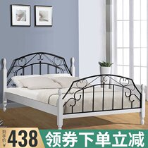 ins iron bed double bed 1 5 meters 1 2 meters 1 8 iron bed 1 meter 2 bed single bed iron frame bed modern and simple