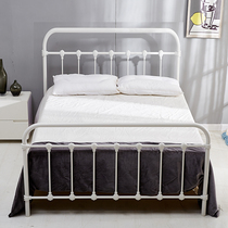 Nordic Iron Art Bed Ins Wind Modern Minimalnet Red Iron Rack Bed Rental Room With Light Lavish Iron Bed Double Bed 1 5 m