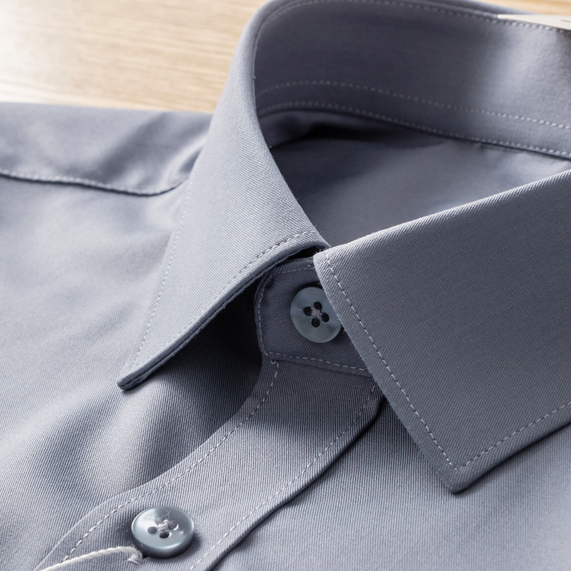 Company goods RMBone thousand level days silk bamboo fiber free of ironing men's high-end business casual silk sliding shirt 600