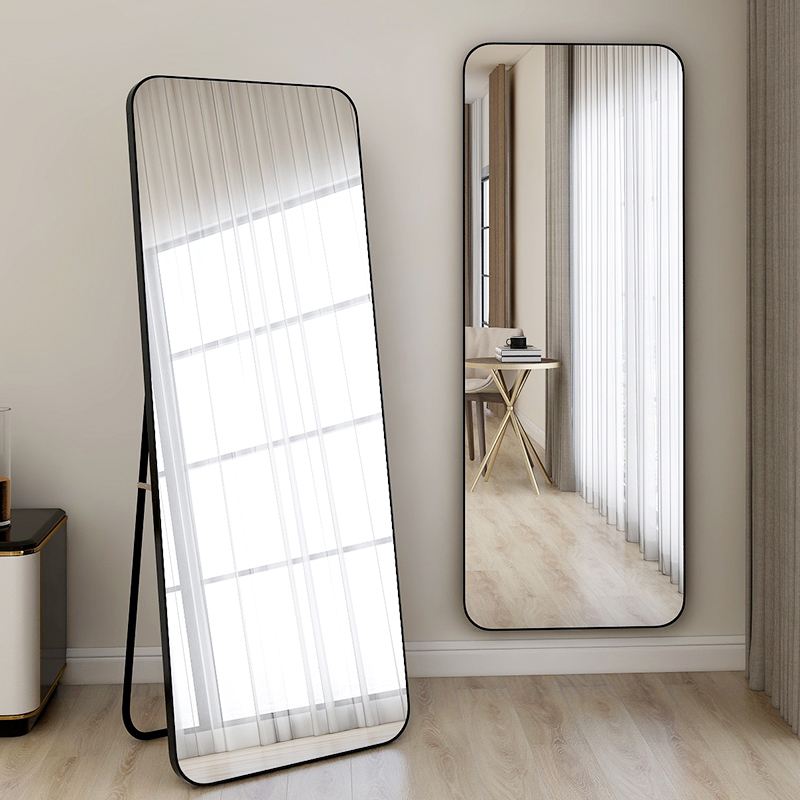 Stereo mirror full body mirror home wall hanging full body mirror wall dormitory student floor mirror net red ins wind