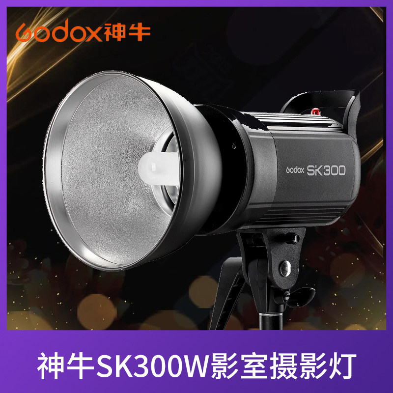God Bull SK300W Shadow Room Photographic Light Photo Studio Flash Photo Bare Lamp Single Lamp Holder Photographic Equipment Accessories