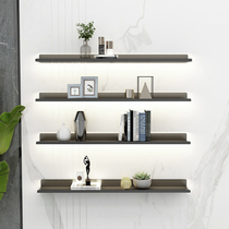ins with lamp rack metal display rack wall Nordic luminous decorative rack one word partition storage rack bookshelf