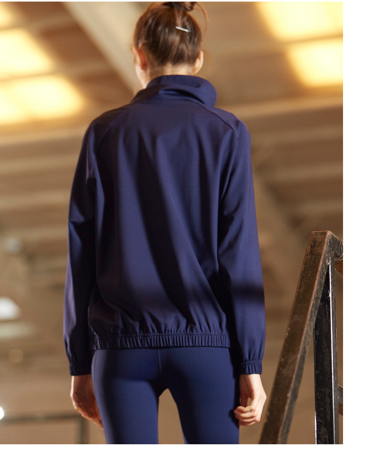 Áo len thể thao rộng rãi của GYMNA nữ chạy bên ngoài mặc áo ấm thoáng khí tay áo dài và áo sơ mi khô nhanh - Thể thao lông cừu / jumper áo hoodie nữ đẹp