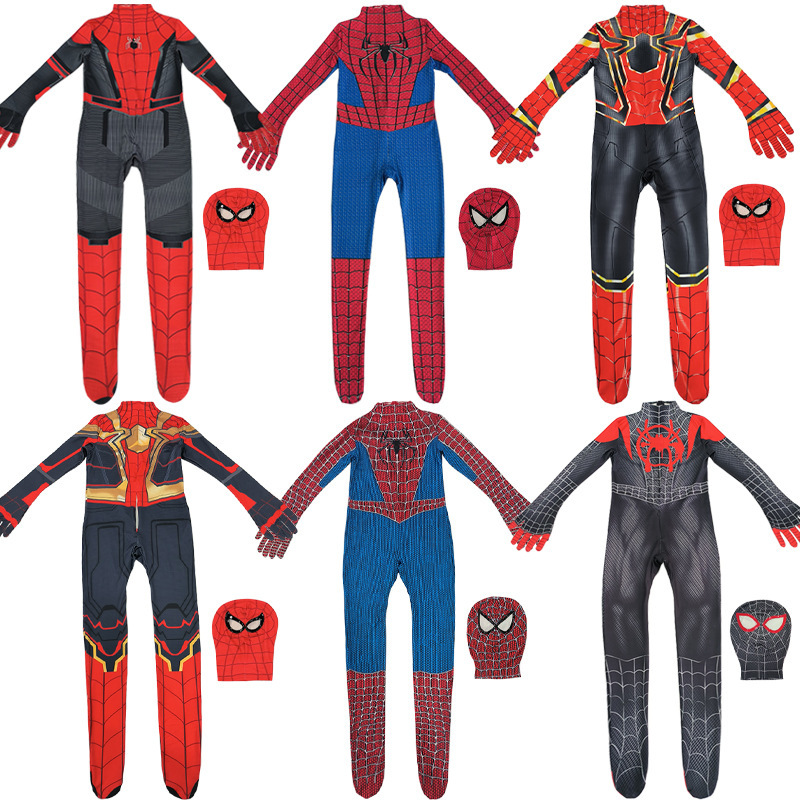 Halloween Cosplay Children's Costumes Spider-Man Iron Man Jumpsuit Costume Amazing Gwen Miles Spider-Man Halloween Cosplay Children's Costumes Spider-Man Iron Man Jumpsuit Costume Amazing Gwen Miles Spider-Man