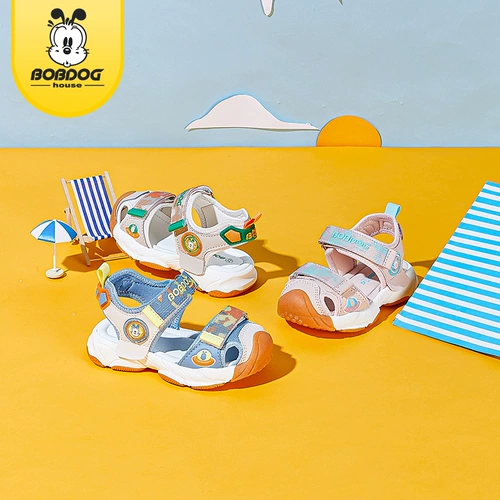 Летняя обувь, сандалии для мальчиков, детская детская сумка