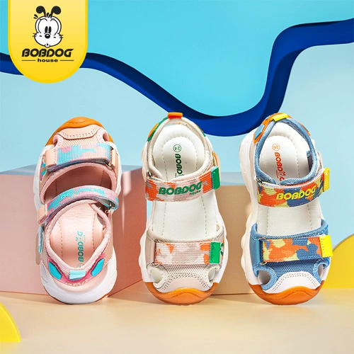 Летняя обувь, сандалии для мальчиков, детская детская сумка