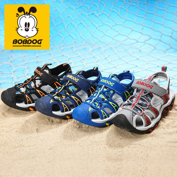 巴布豆 中大童夏季包头沙滩鞋 凉鞋 天猫优惠券折后￥59.9包邮（￥89.9-30）27~37码多色可选