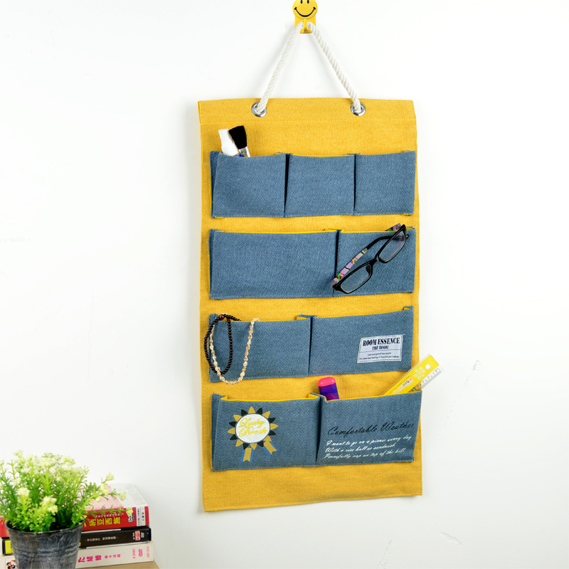 Exit Japan Wall Hanging Collection Bag Home Containing Hanging Bag Door Rear Cell Phone Hanging Pocket Storage Bag Day Style Finishing Bag