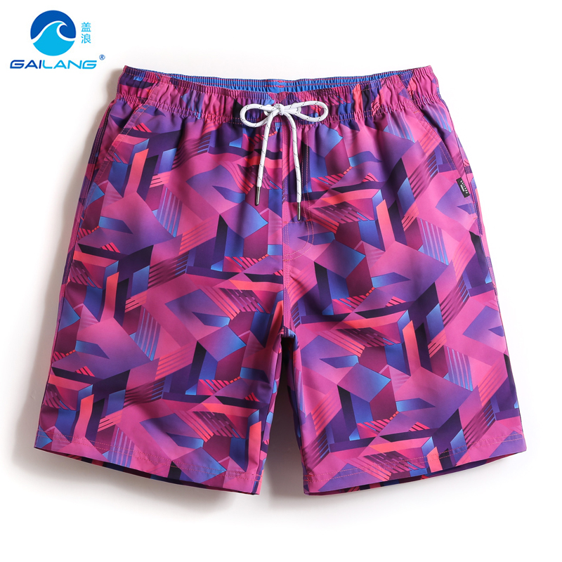 Gina Beach Pants Men's Speed Dry Parent-child Seaside Holiday Easy Lovers Dress Shorts Women 50% Large Sizes Flat Corner Swimsuit Pants