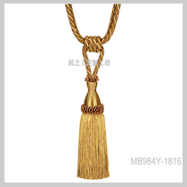 American-style French-style European-style curtain hanging tassel model room soft decoration high-end villa high-quality decorative straps handmade