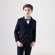 Childrens suit three - piece set 2021 new boys suit coat dress handsome English gentlemans gas