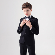 Boys suit 2021 new three - piece flower - boy dress moderators birthday piano show suit
