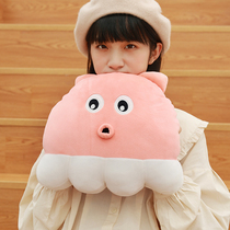 Reference hot water bag rechargeable warm baby cute plush animal warm water bag electric treasure removable large tide