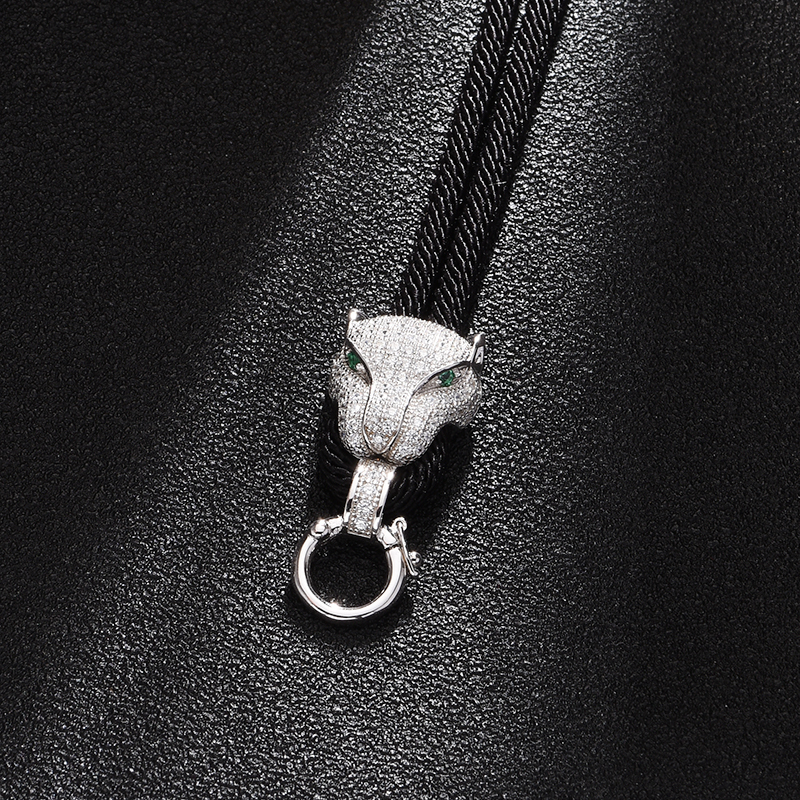 Original Leopard Head Pendant Lanyard for Men, High-End Jade Rope, High-Quality Jade Rope, Pendant Rope, Necklace Rope, Sweater Chain for Women Original Leopard Head Pendant Lanyard for Men, High-End Jade Rope, High-Quality Jade Rope, Pendant Rope, Necklace Rope, Sweater Chain for Women