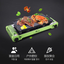 Pulse-fresh double-head clamping stove High power multifunctional barbecue field camping special hearth gas stove MS-5800S