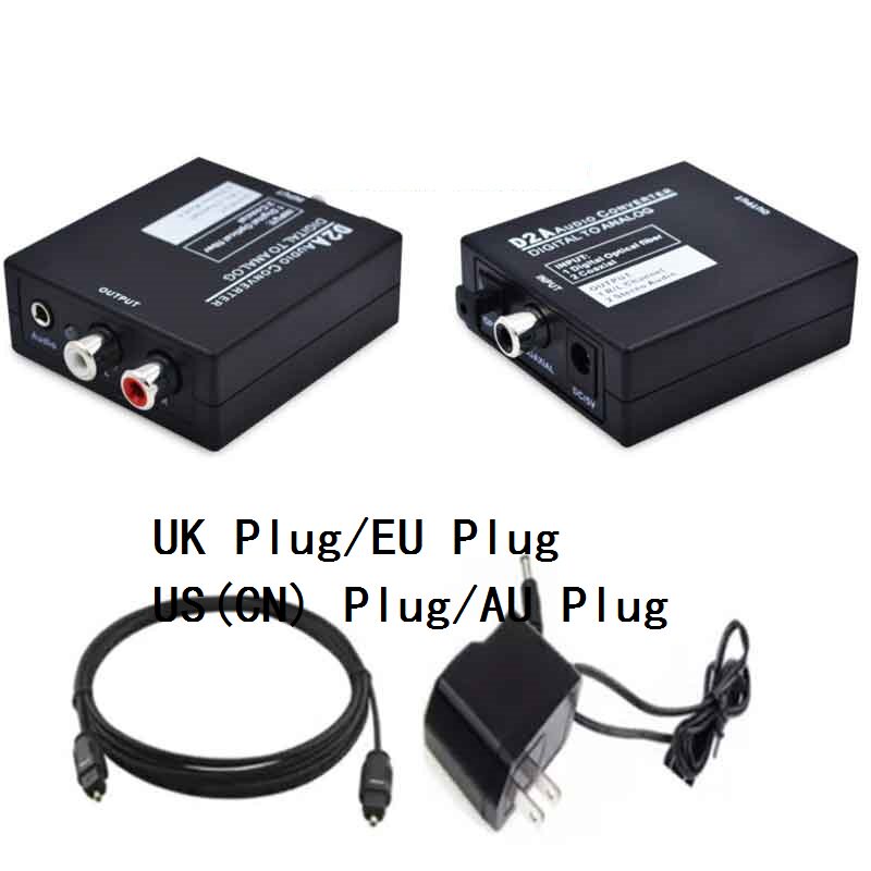 D2A Digital to Analog L R 3 5 Audio Converter for HD DVD TV