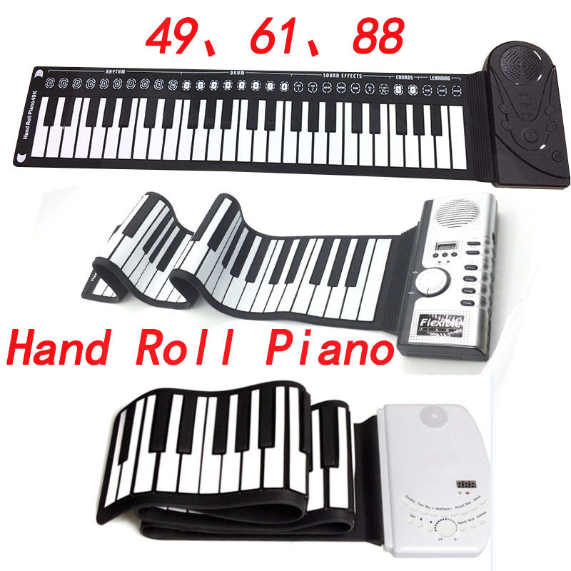 49keyboard 61Keys 88Key electronic organ Hand Roll Piano por