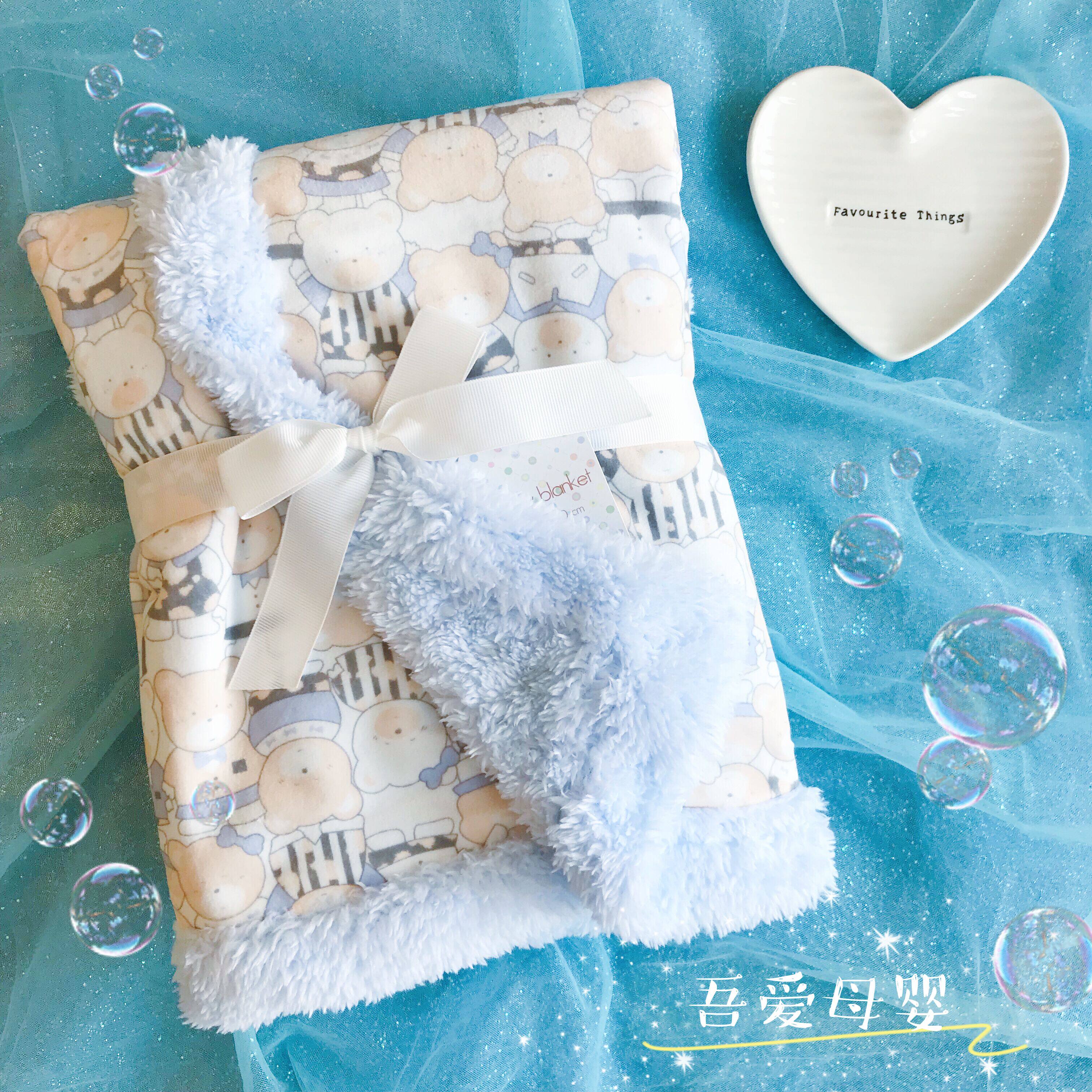 Children's blanket Double layer autumn and winter thickened cart blanket Kindergarten nap blanket Newborn newborn baby swaddling blanket