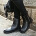 Giày cao cổ nam Martin Giày da nam retro ủng mùa đông, giày ống cao không thấm nước cho nam, giày cao cổ nam giày boots nam Giày ống