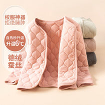 Children Warm Jacket Autumn Winter Thickened School Uniform Tampon Girl Cotton Padded Jacket Liner Cotton Clothing Baby Triple Clip Cotton