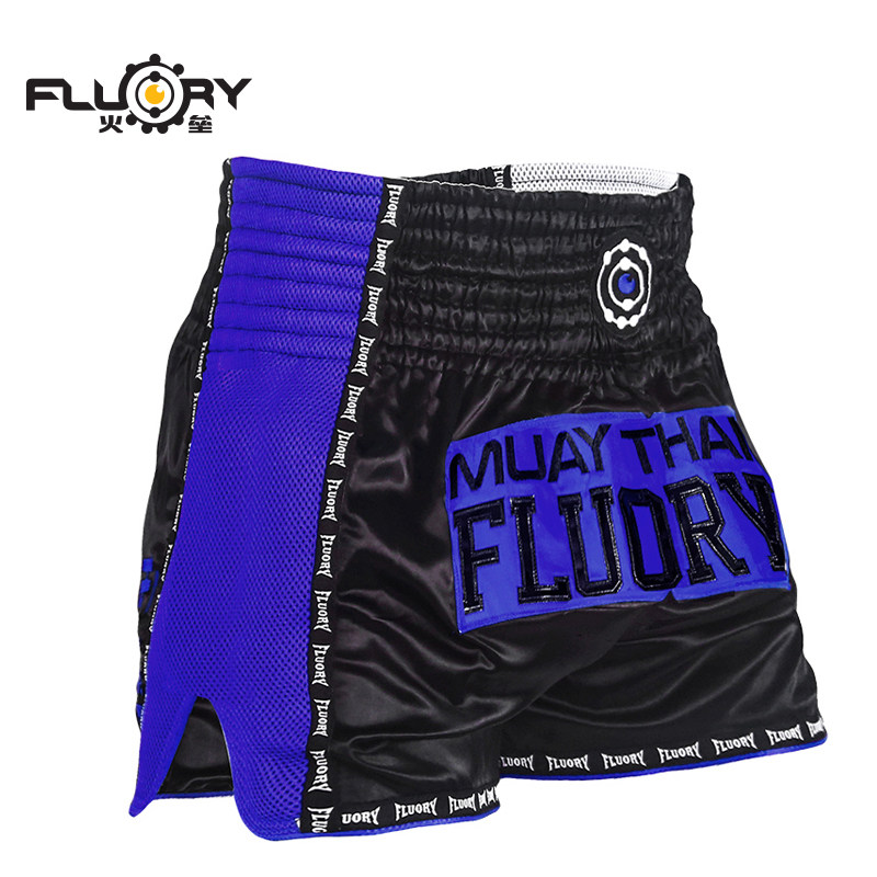 FLUORY fire base sanda boxing clothing Men's and women's casual and comfortable sports shorts thin section quick-drying Muay Thai boxing pants