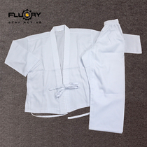 FLUORY fire base beginner karate suit Adult male and female children karate training suit competition suit customization