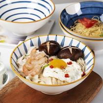 7-inch high bowl noodle bowl hat horn ramen bowl Japanese ceramic tableware large household noodle soup bowl creativity