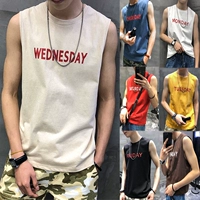 Жилет, трендовая баскетбольная спортивная футбольная форма для спортзала, летняя футболка без рукавов, для бега