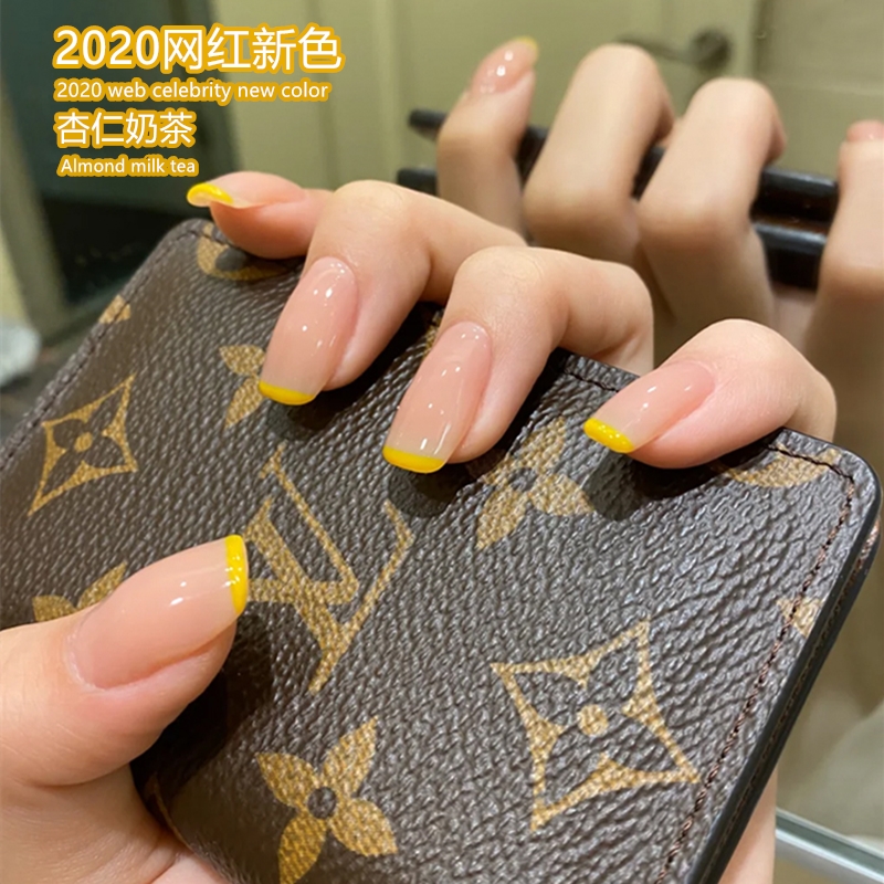 Ice overdraft nude color nail polish glue 2022 new medecine pop color lemon yellow nail polish gel phototherapy mealy store special