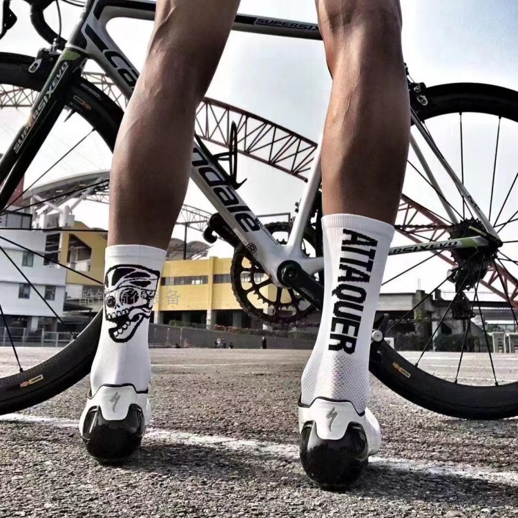Australian Little Devil Attaquer Road Cycling Socks Outdoor Sports Socks Antibacterial Deodorant Silver Thread Breathable Compression Socks
