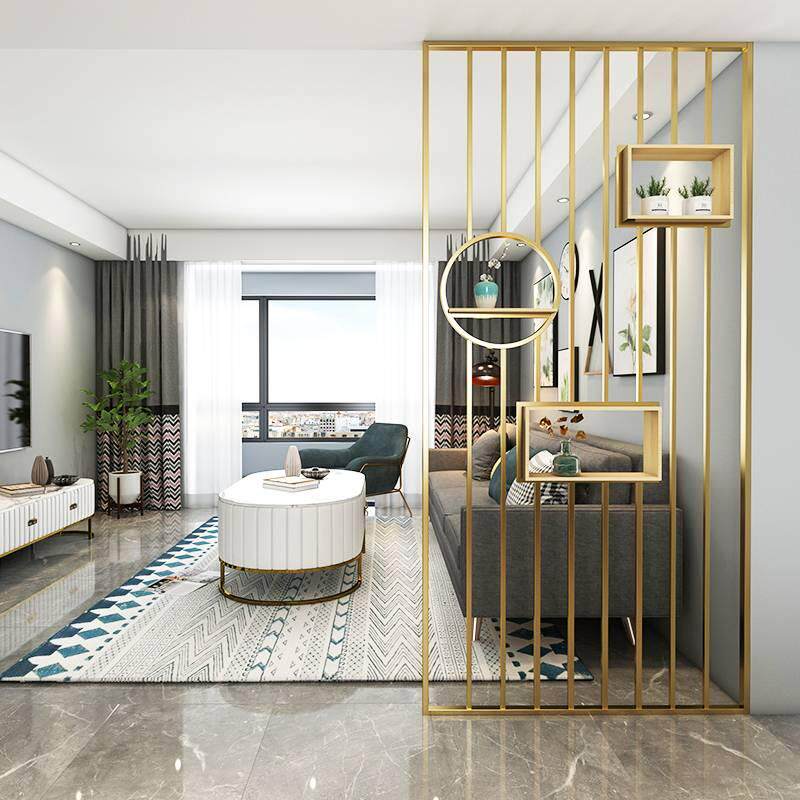 Nordic modern screen partition creative hollow wash table living room in the seat room in the seat stand dry wet separation