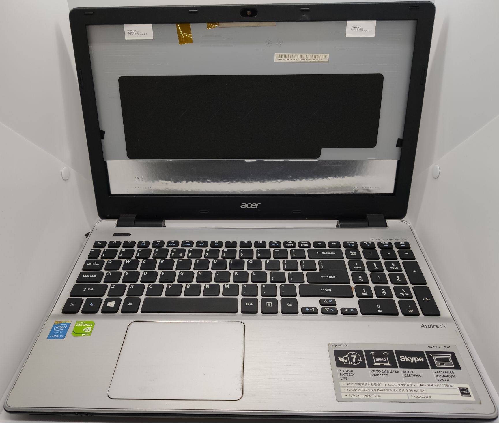 Macro-V3-572g V3-572g M5-551 E5-572g E5-531 E5-531 notebook A B C D shell