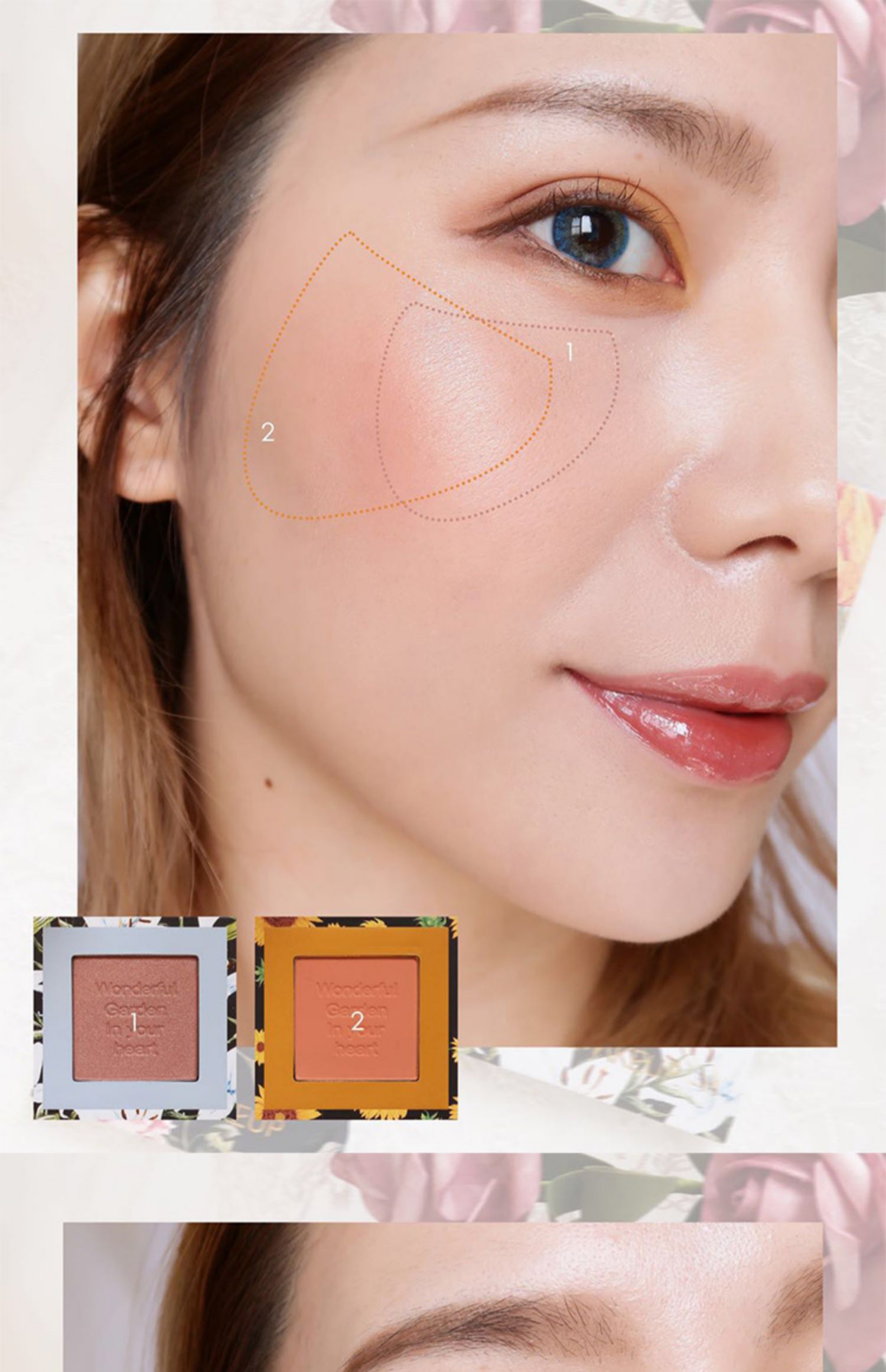Trà sữa mơ hoa hướng dương màu đỏ với màu đỏ của mặt trời nữ màu đỏ cam tự nhiên tông màu da sáng - Blush / Cochineal phấn má hồng loại nào tốt