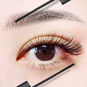 Rung âm thanh với lưới màu đỏ rất mịn mascara không thấm nước uốn cong dài không nở ra lông mi nữ dài lỏng