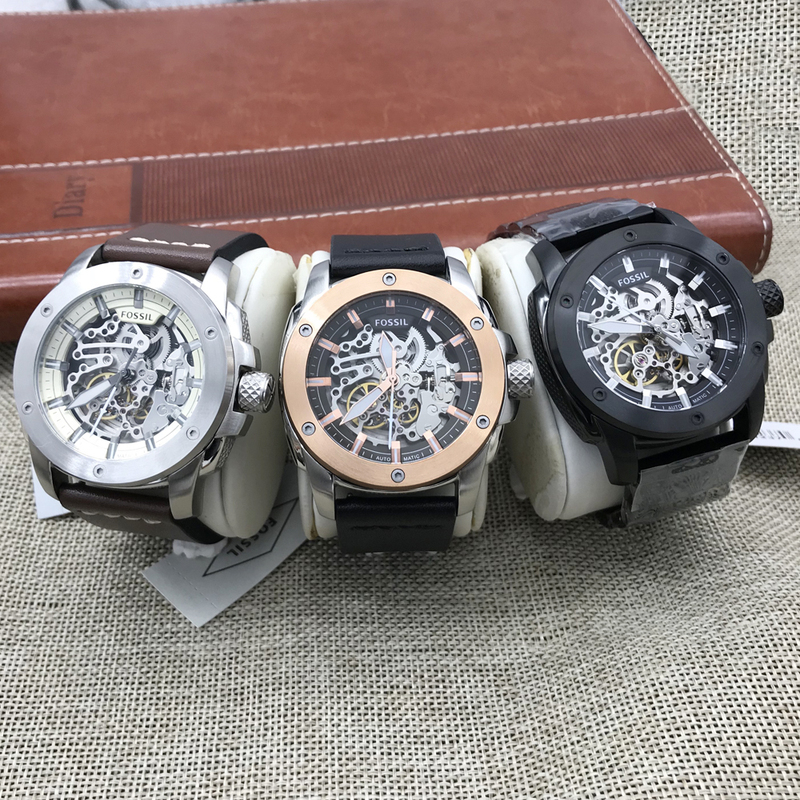 Fossil Watch Automatic Mechanical Watch Accessible Luxury Fashion Large Dial Business Casual Men's Watch Me3082