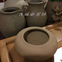 Yunnan Soil Pottery Jar Chai Kiln Vegetarian Multi Meat Plant Florator Ashtrays Original Eco Pure Artisanal art
