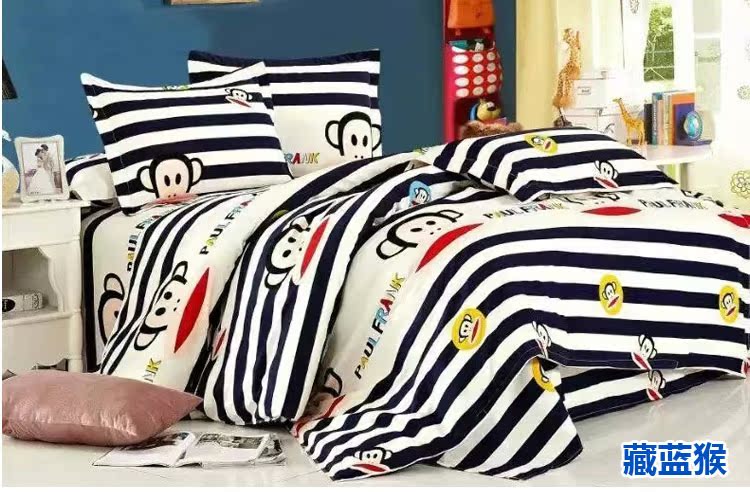 Mẫu giáo chăn ba mảnh cotton trẻ em bộ đồ giường cotton lõi tùy chỉnh phim hoạt hình nap bộ đồ giường gói