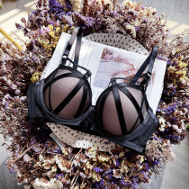 Upper thin bottom thick underwear women gather small breasts show big underwire bra seamless upper support bra small chest flat chest special