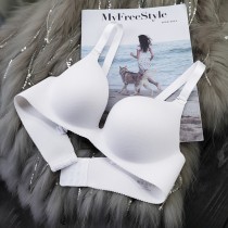 White underwear womens small breasts gathered breast anti-sagging upper support sexy bra seamless no steel ring bra summer