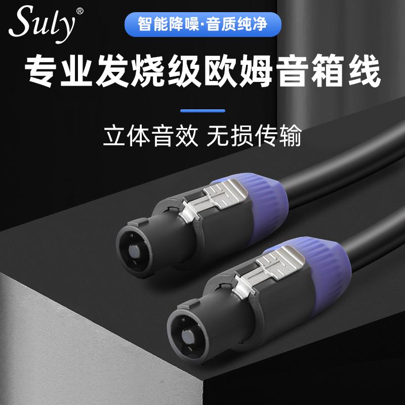 Audio wire fever pure copper engineering wire oxygen-free copper horn wire amplifier audio wire ohm head connection speaker wire