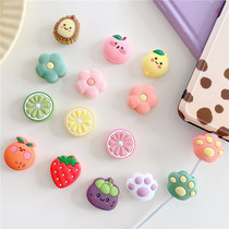 Apple data cable protective cover oppo Huawei vivo silicone mobile phone charger protective head anti-break bite wire 11