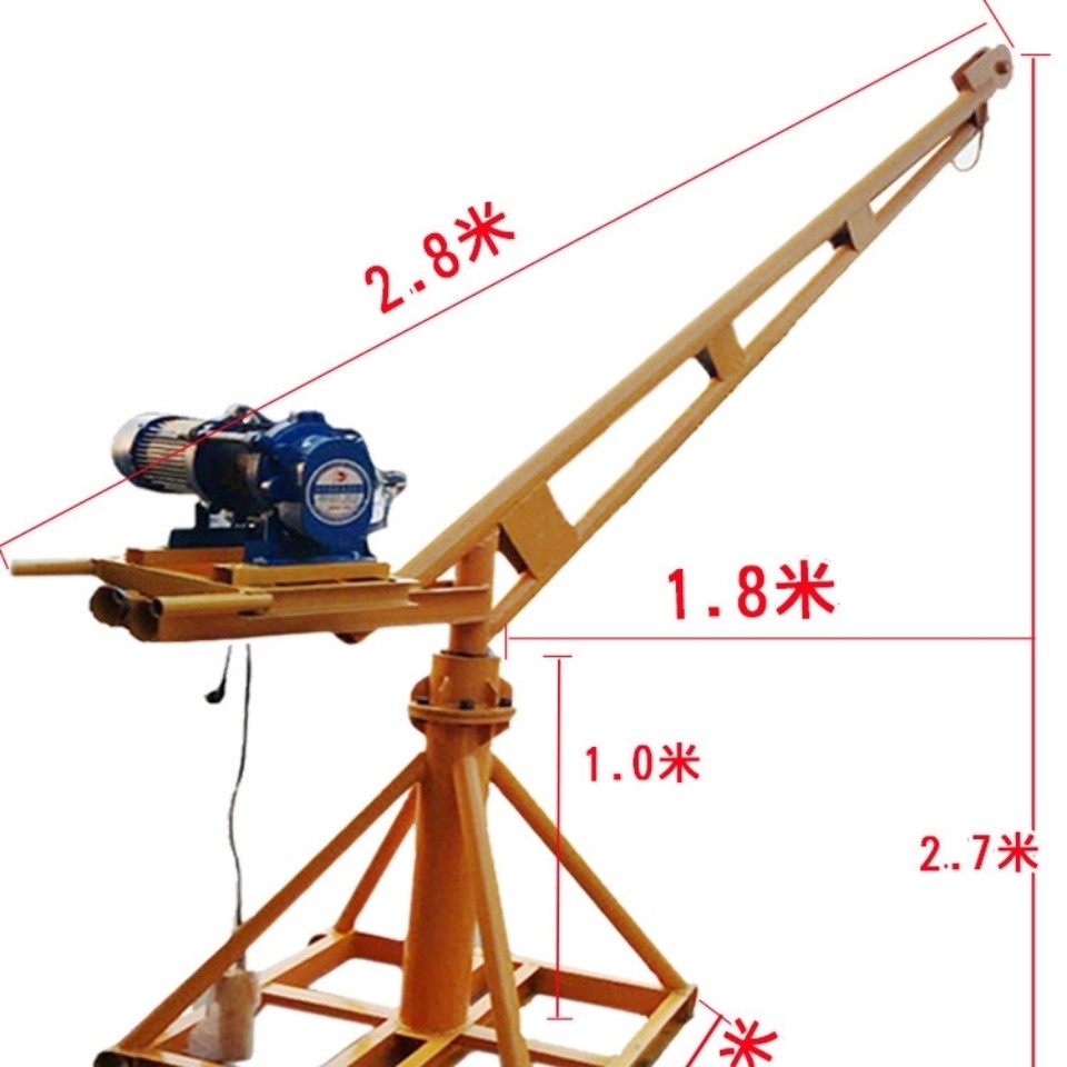 Household small crane 100-1000kg220v electric crane lift outdoor decoration hoist 2021 New