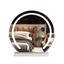 Desktop smart led makeup mirror with light girls master bedroom dressing table mirror student dormitory desktop ins dressing mirror