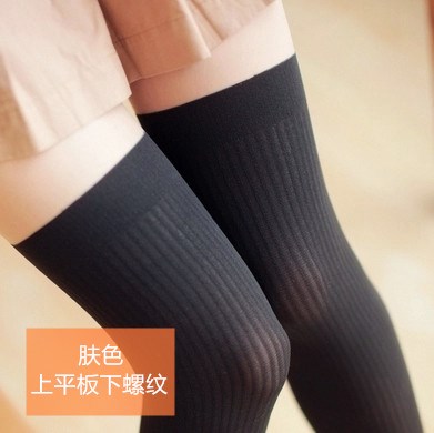 Sexy chống móc khâu lụa vớ màu đen và trắng cho thấy nửa nạc pantyhose thịt màu lên xuống mùa xuân hè mỏng