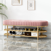 Light luxury bedstool changed shoe bench bench bench bench living room leisure sofa bench household doorway simple shoe cabinet junyi