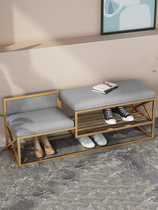 Change shoe stool light luxury doorway modern seat shoe cabinet living room simple entry to wear shoe stool trial stool