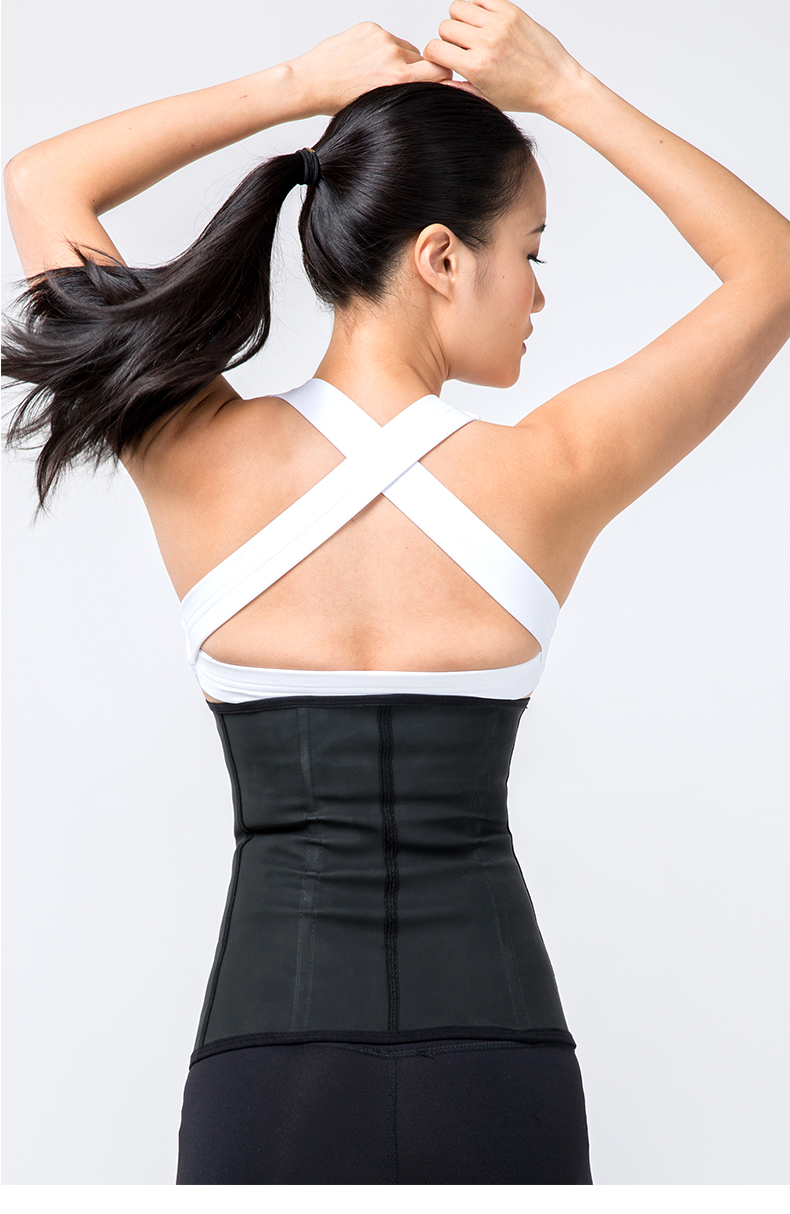 Thể thao eo eo nữ tập thể dục vành đai thắt lưng bụng thoáng khí corset đai sườn eversion mỏng eo bảo vệ đoạn ngắn dụng cụ bảo vệ đầu gối