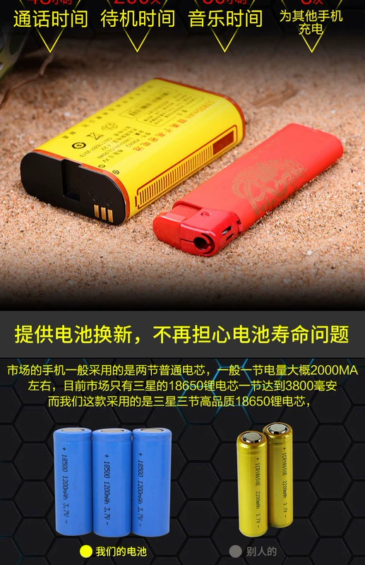 Quân đội ba chống điện thoại cũ thẳng dài chờ viễn thông di động máy già to Land Rover k968 kỷ nguyên mới - Điện thoại di động