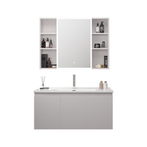 Xijian Bathroom HOROW 1212 Series 100cm Smart Mirror Ceramic Basin Bathroom Cabinet (Installation not included)